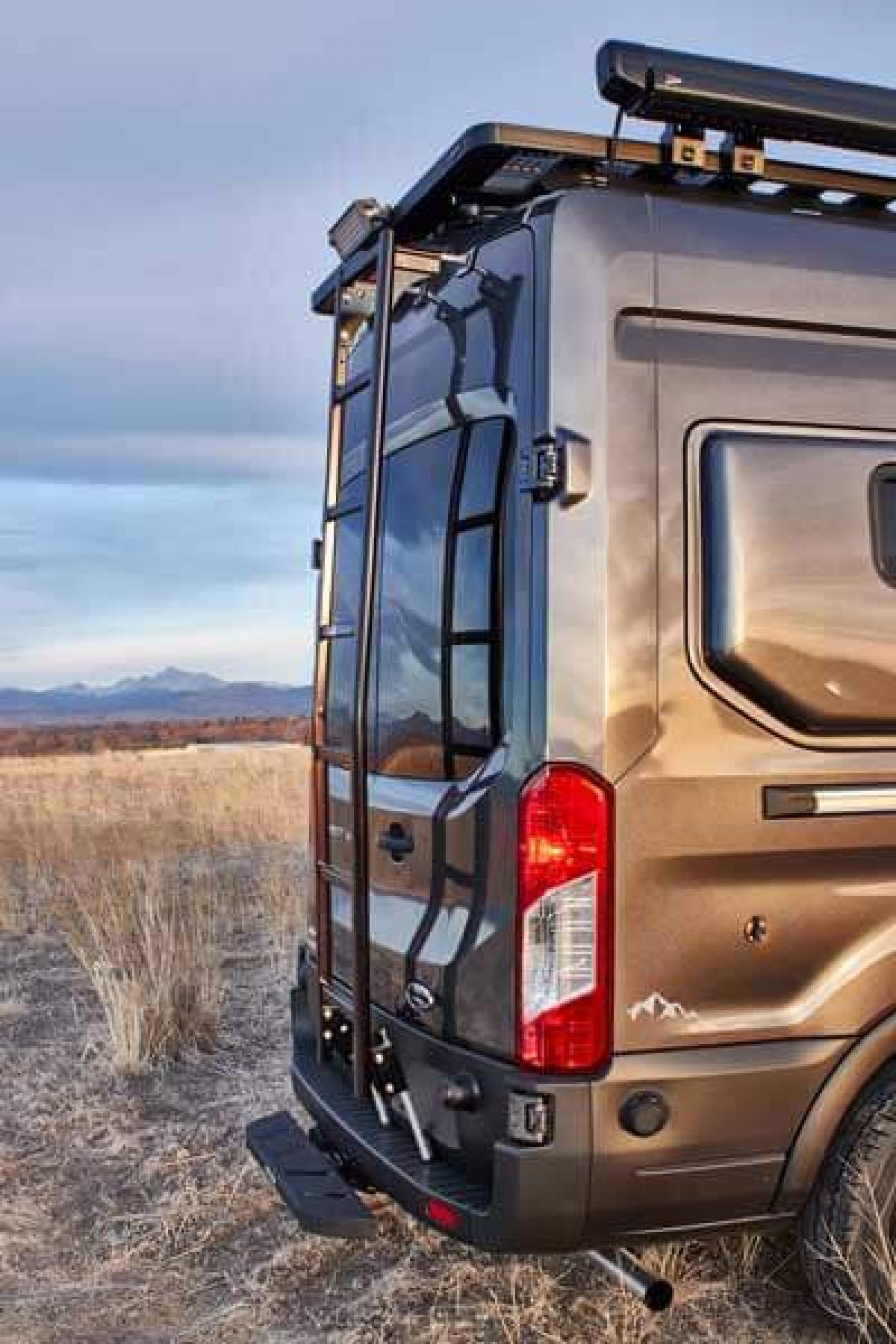 The back of a Pikes Peak Antero Adventure Van