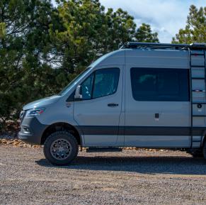 A side view of an Antero Adventure Van